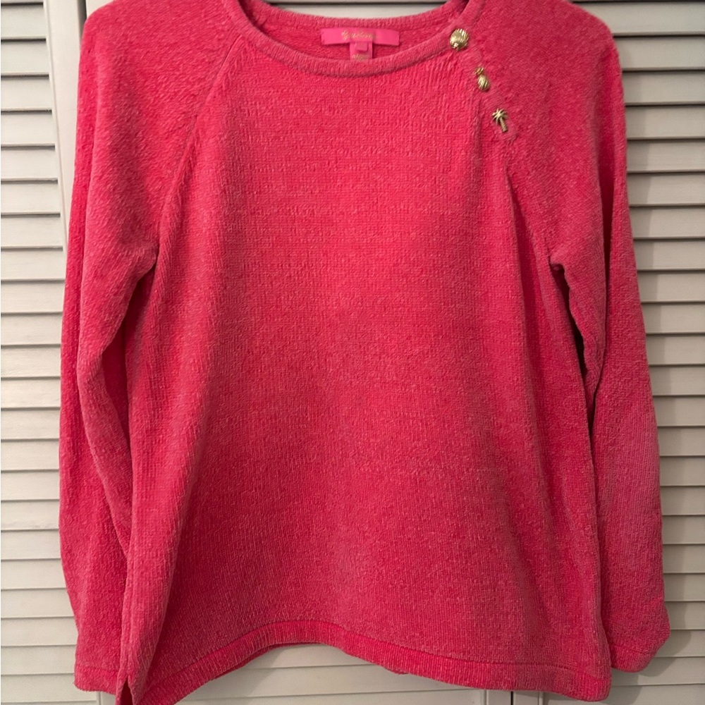 Lilly Pulitzer Vibrant Pink Knit Top